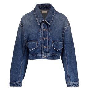 Khaite  Cropped Denim Jacket -large